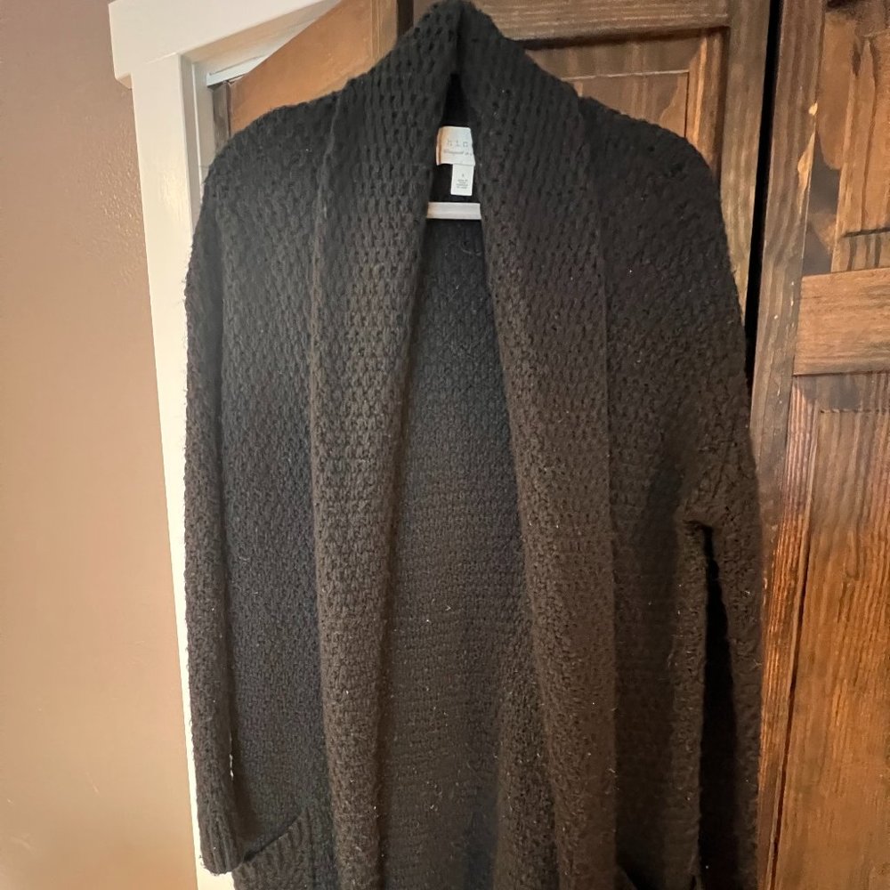 Black Long Cardigan